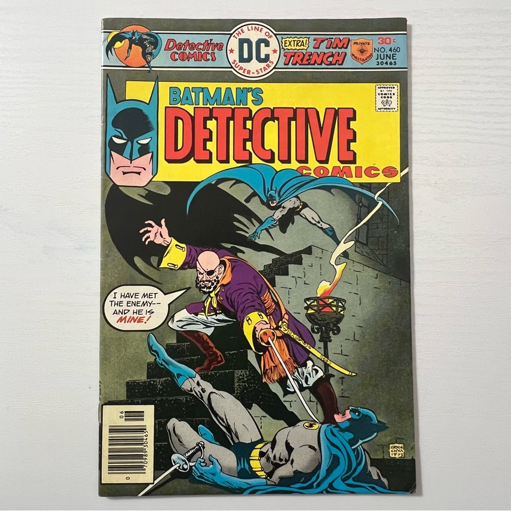 DC Comics Detective Comics #460 Jun 1976 Batman Stingaree 1st App NS Bronze VF+